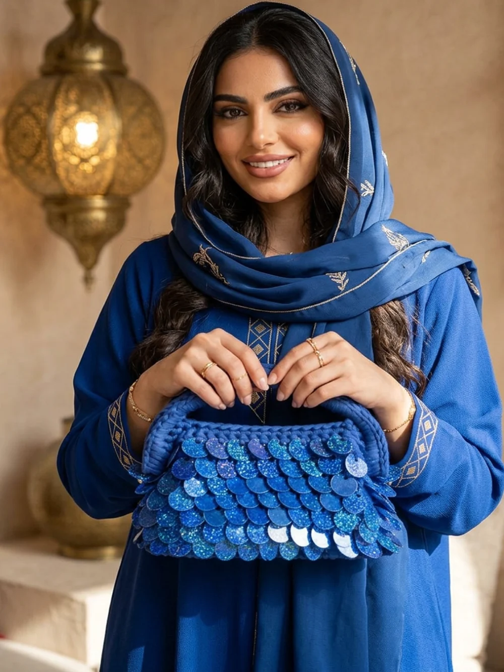 03 حقيبة ترتر زرقاء