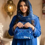 03 حقيبة ترتر زرقاء